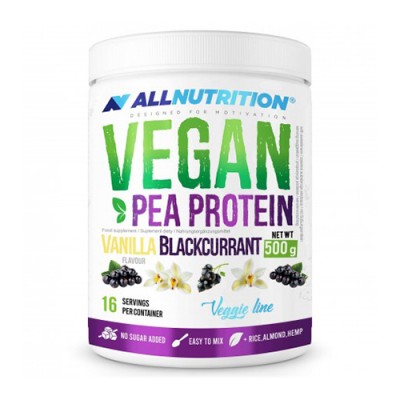 Proteine di pisello vegane – vaniglia, ribes nero