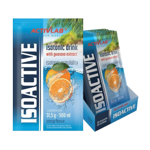Isoactive bevanda isotonica – arancia, 20 x 31,5 g