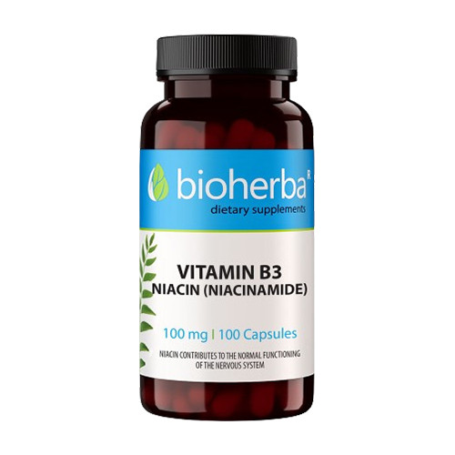 Niacina – vitamina B3, 100 capsule 