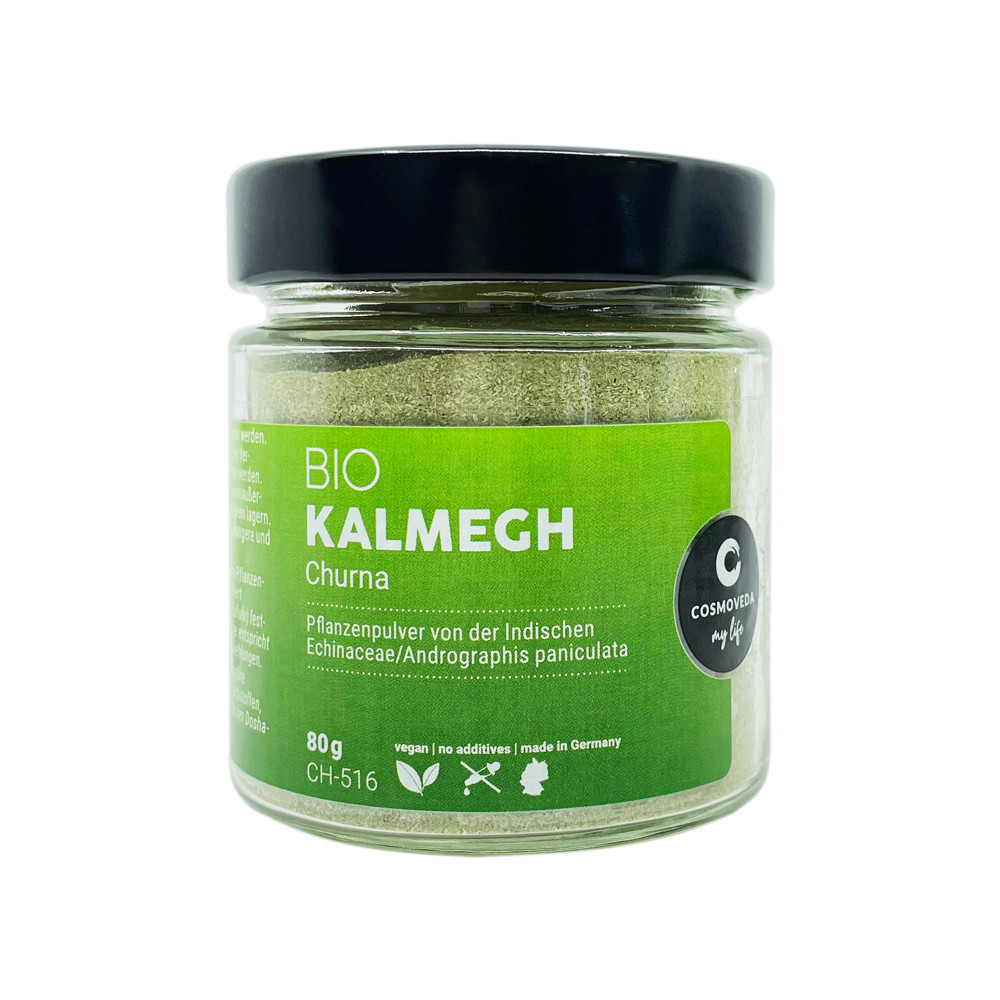 BIO Kalmegh. Integratore alimentare a base di erbe biologiche, noto per le sue proprietà benefiche per il fegato e il sistema digestivo.