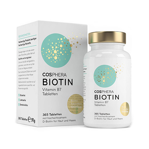 Biotina 10000 µg, 365 compresse