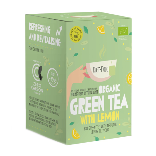 Tè verde BIO al limone, 20 x 2 g