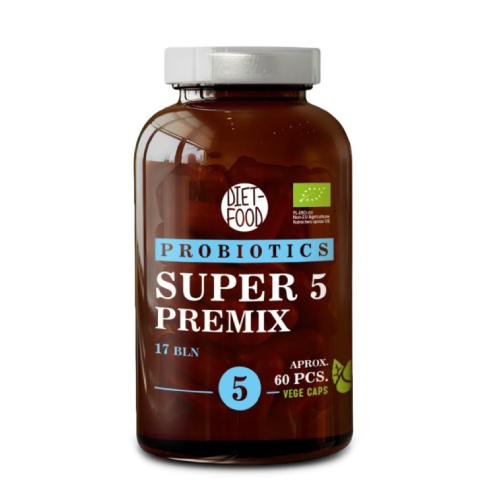 BIO Super 5 Premix – complesso di colture microbiologiche, 60 capsule