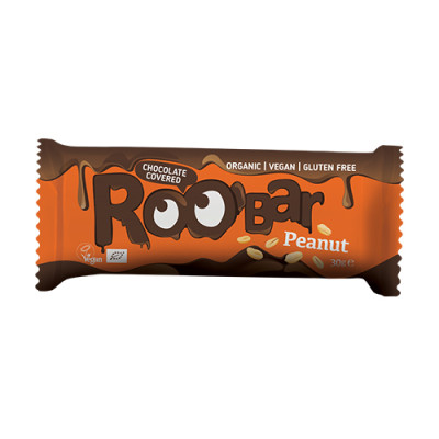 BIO Roobar barretta vegana – arachidi & cioccolato