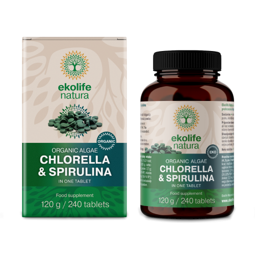 BIO Chlorella + Spirulina, 240 compresse