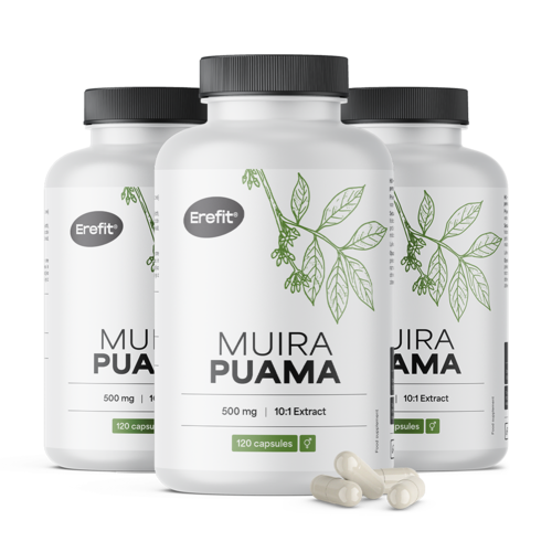 3x Muira Puama 5000 mg, totale 360 capsule
