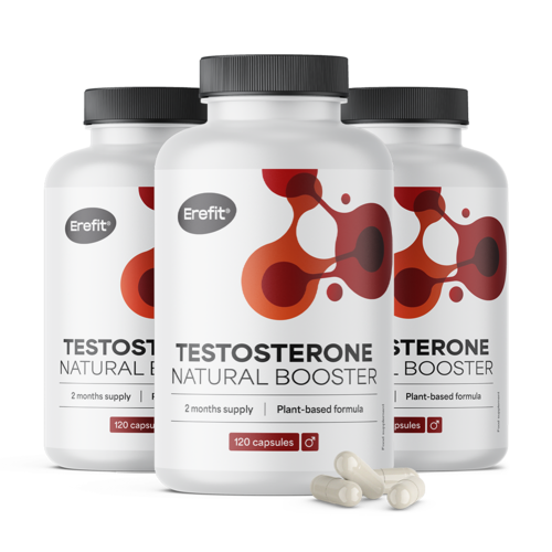 3x Testosterone - Natural Booster, totale 360 capsule