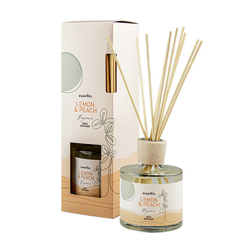 Diffusore profumato con bastoncini – limone & pesca