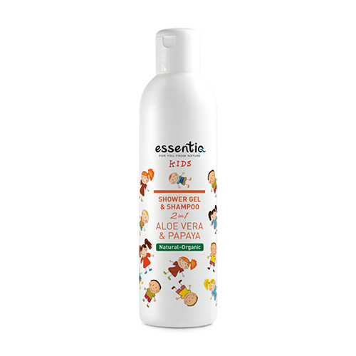 Gel doccia e shampoo naturale per bambini – aloe vera & papaya