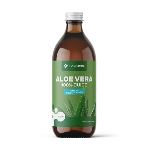 100% succo di aloe vera - digestione sana, 500 ml