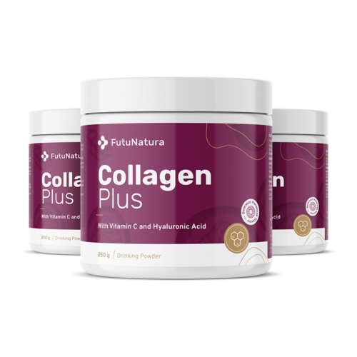 3x Collagene + vitamina C + acido ialuronico, totale 750 g