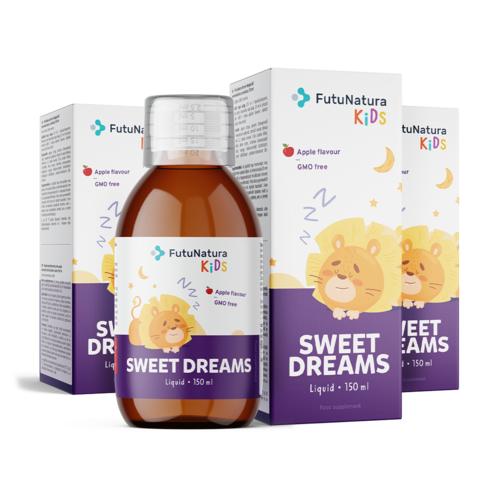 3x Integratore in forma liquida per bambini – per il sonno, totale 450 ml