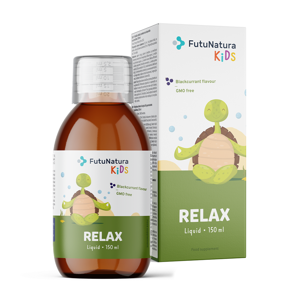 Relax - Integratore alimentare liquido per bambini per il rilassamento.
