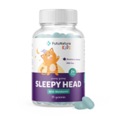 SLEEPY HEAD - Caramelle gommose per bambini per il sonno, 30 caramelle gommose