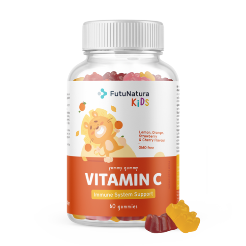 VITAMINA C – Caramelle gommose per bambini, 60 caramelle gommose