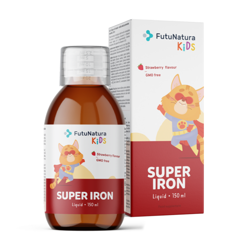 Super Iron: Ferro + vitamine B – Integratore in forma liquida per bambini, 150 ml