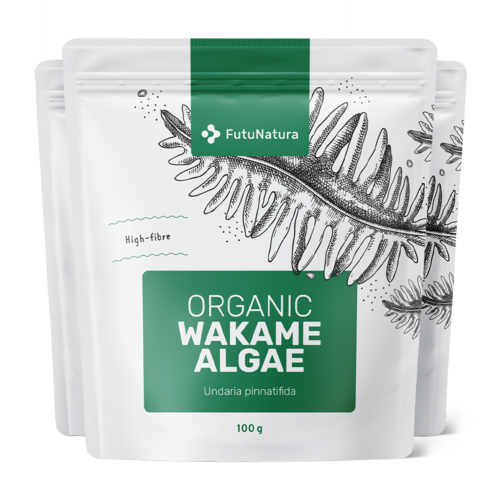 3x BIO Alghe wakame, totale 300 g