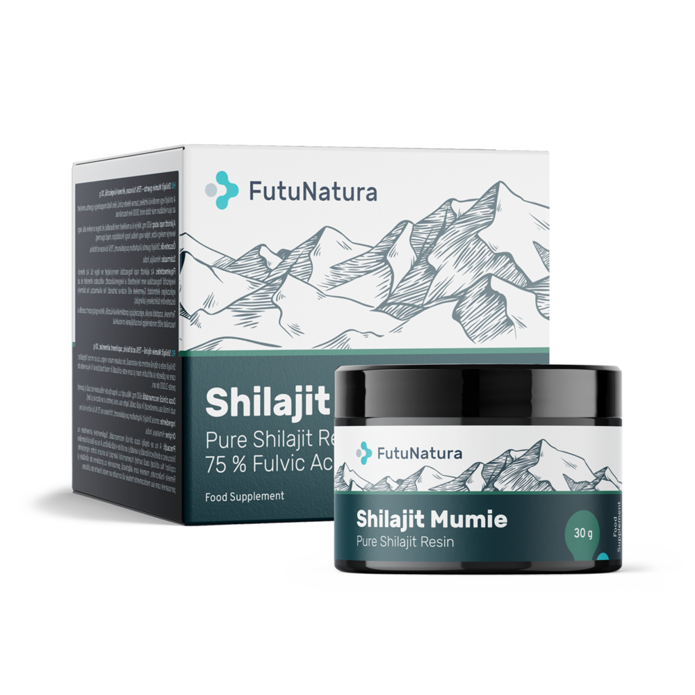 Shilajit Mumie resina - 75% acido fulvico.