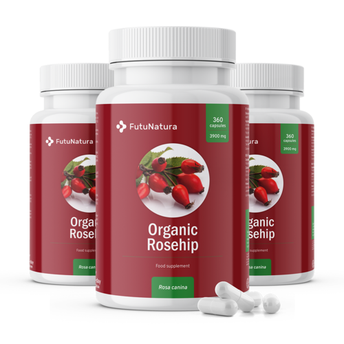 3x BIO Rosa canina, totale 1080 capsule