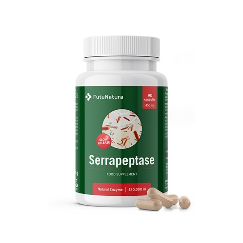 Serrapeptase enzima 180.000 IU