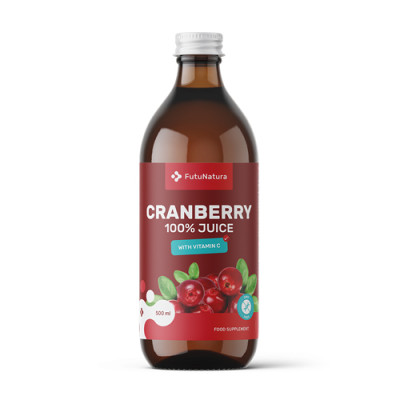 100% Succo di mirtillo rosso