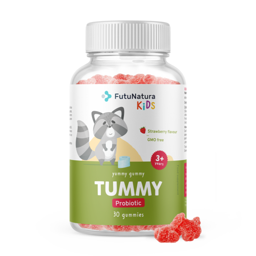 TUMMY - Caramelle gommose per bambini per la digestione, 30 caramelle gommose
