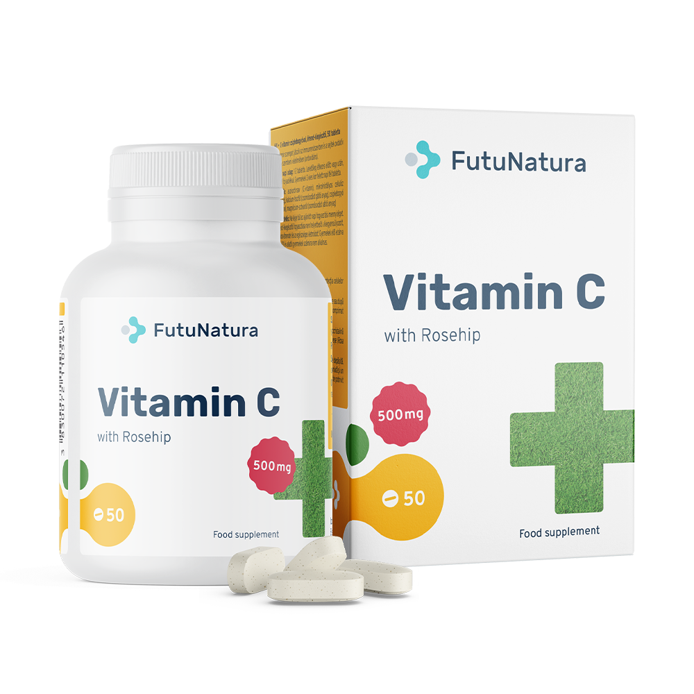 Vitamina C da rosa canina.
