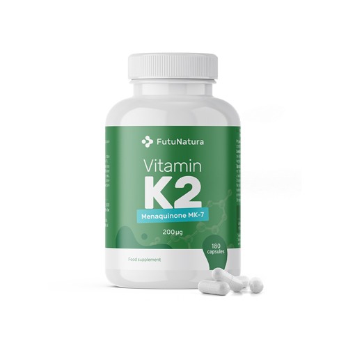 Vitamina K2 MK-7 200 µg, 180 capsule