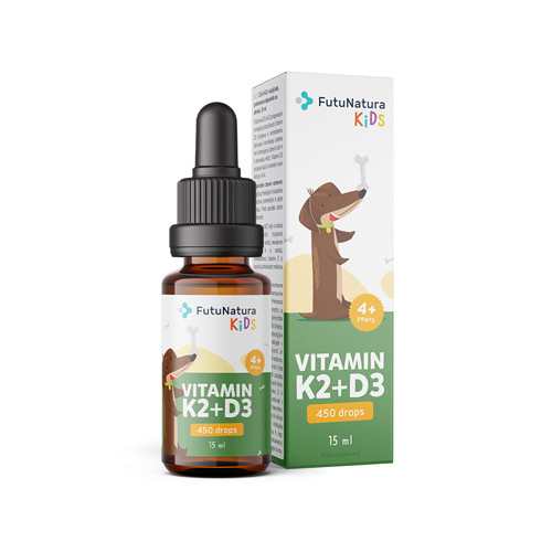 Vitamine K2+D3 in gocce – per bambini, 15 ml