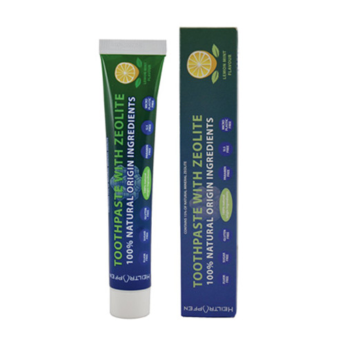 Dentifricio con zeolite per denti e gengive sane