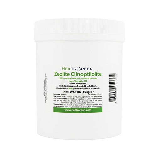 Zeolite clinoptilolite in polvere - 3x TMA micronizzato, 454 g
