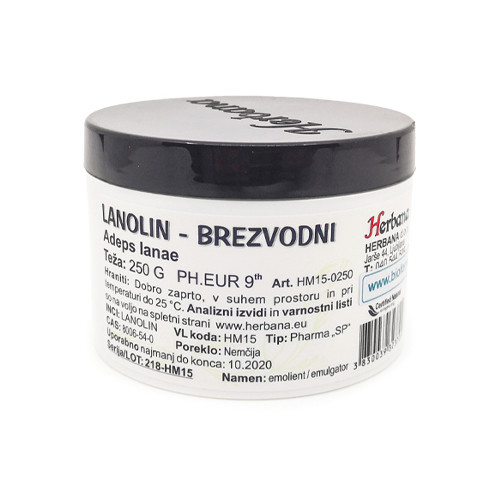 Lanolina – anidra, 250 g