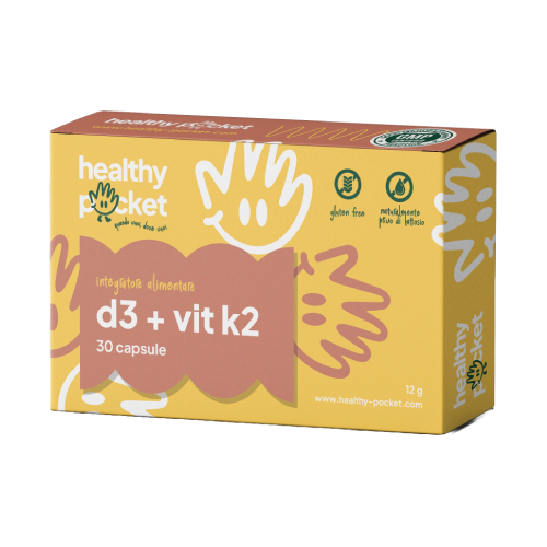 Vitamina D3 + K2, 30 capsule