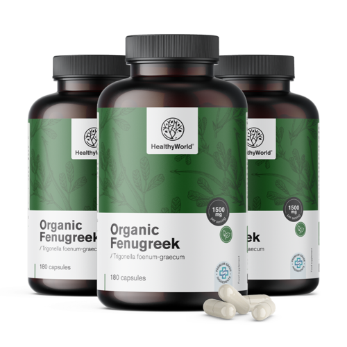 3x BIO Fieno greco , totale 540 capsule