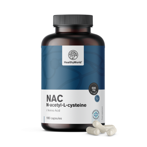 N-acetil cisteina o NAC in capsule. 