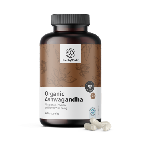BIO Ashwagandha 500 mg in capsule.