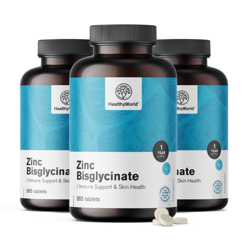 3x Zinco bisglicinato 15 mg, totale 1095 compresse
