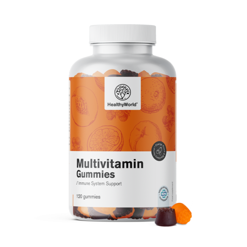 Multivitaminici – caramelle gommose con 10 vitamine, 120 caramelle gommose