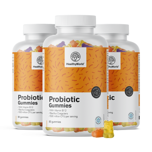 3x Probiotic – gommose con colture microbiologiche, totale 270 caramelle gommose