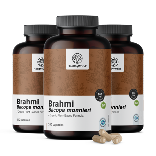 3x Brahmi 600 mg, totale 720 capsule