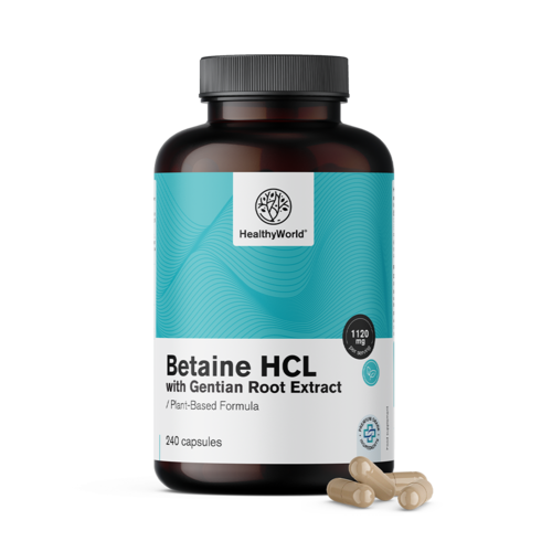 Betaina HCL 1120 mg con genziana