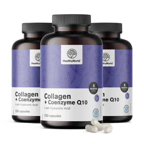 3x Collagene + Coenzima Q10, totale 360 capsule