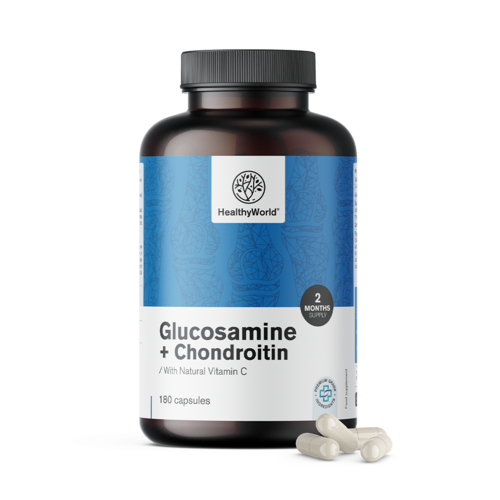 Glucosamina + condroitina, 180 capsule