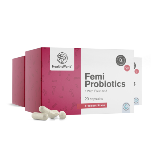 3x Femi Probiotics – per donne, totale 60 capsule