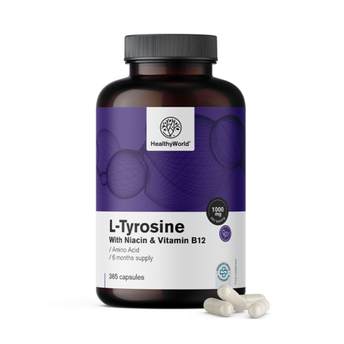 L-tirosina 1000 mg, 365 capsule