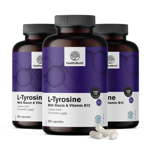 3x L-tirosina 1000 mg, totale 1095 capsule