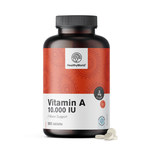 Vitamina A 10.000 U.I., 365 compresse