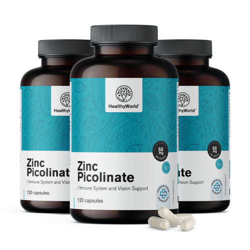 3x Zinco picolinato 50 mg, totale 360 capsule