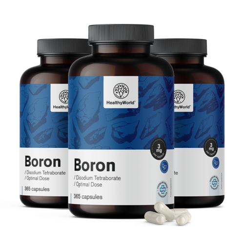 3x Boro 3 mg, totale 1095 capsule