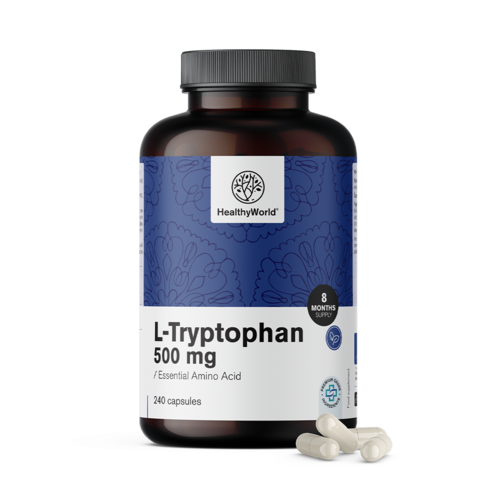 L-triptofano 500 mg, 240 capsule